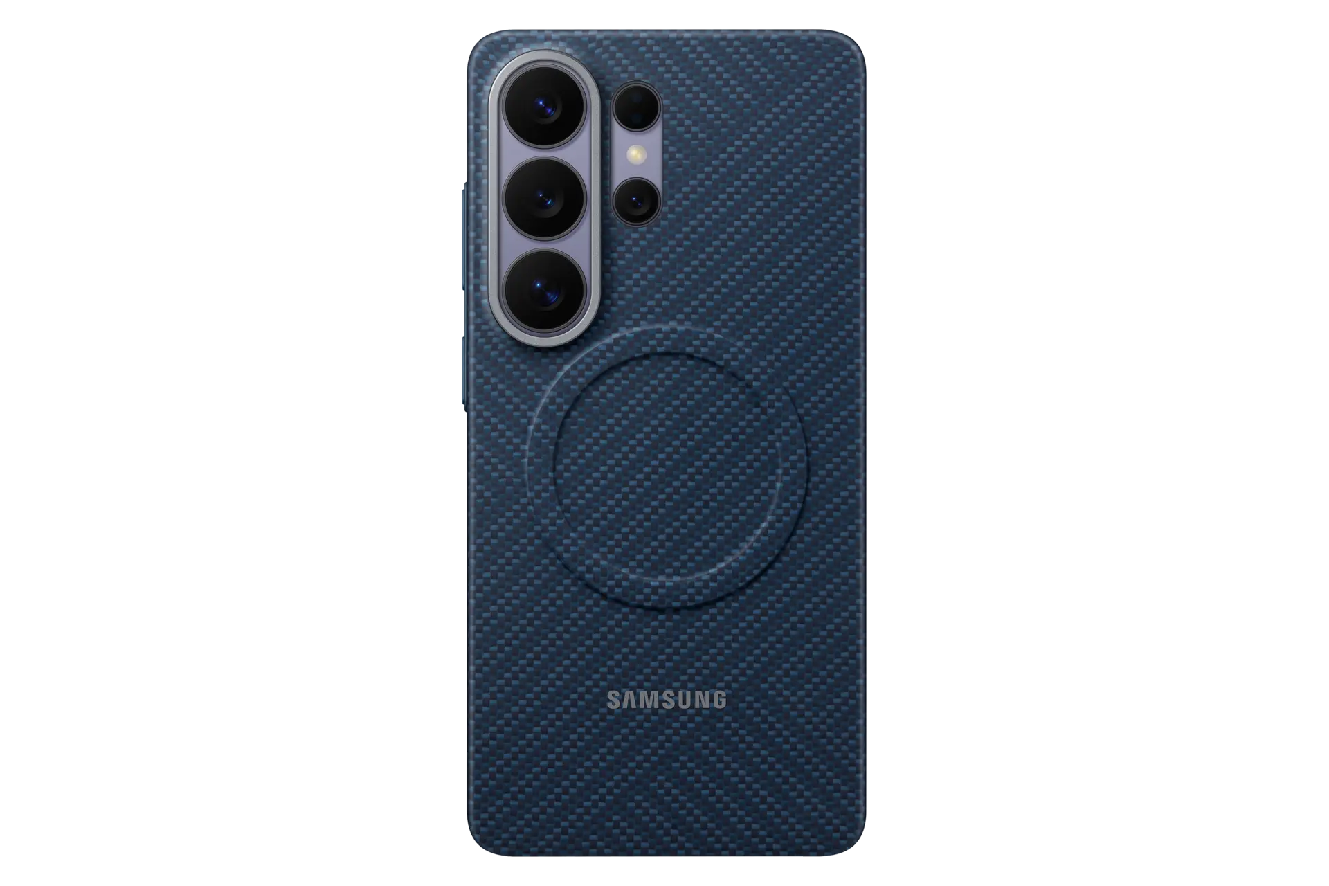 Galaxy S26 Ultra Carbon Magnet Case Front Dark Blue