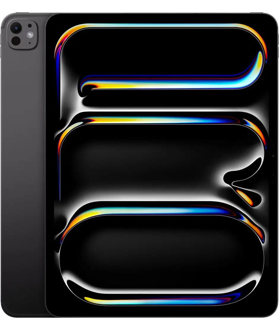 iPad Pro, back exterior, Space Black, Pro Camera System, iPad Pro, front exterior, black display bezel, rounded corners