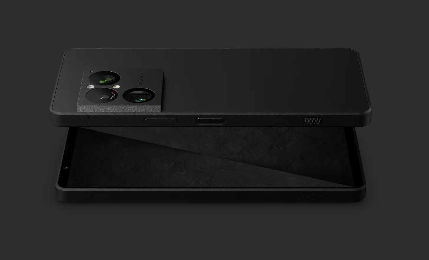 Sony Xperia 1 VIII in Graphite Black front and rear