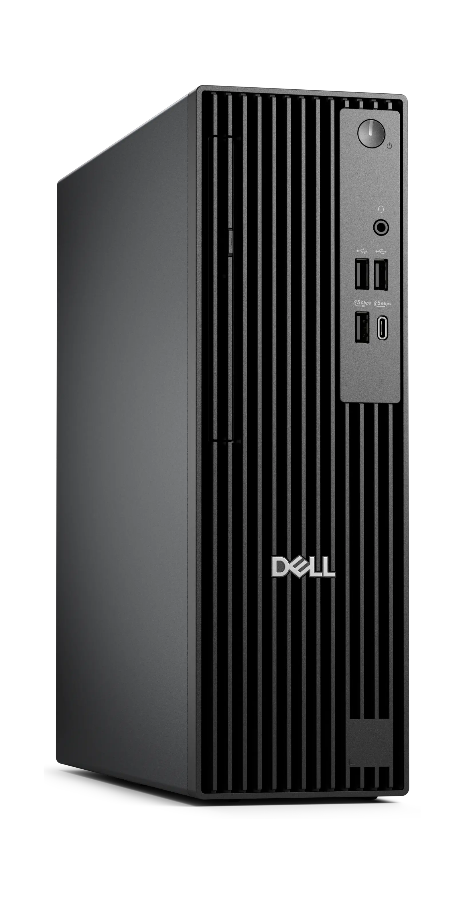 View right-facing Dell Pro Slim AMD (QCS1255) Desktop