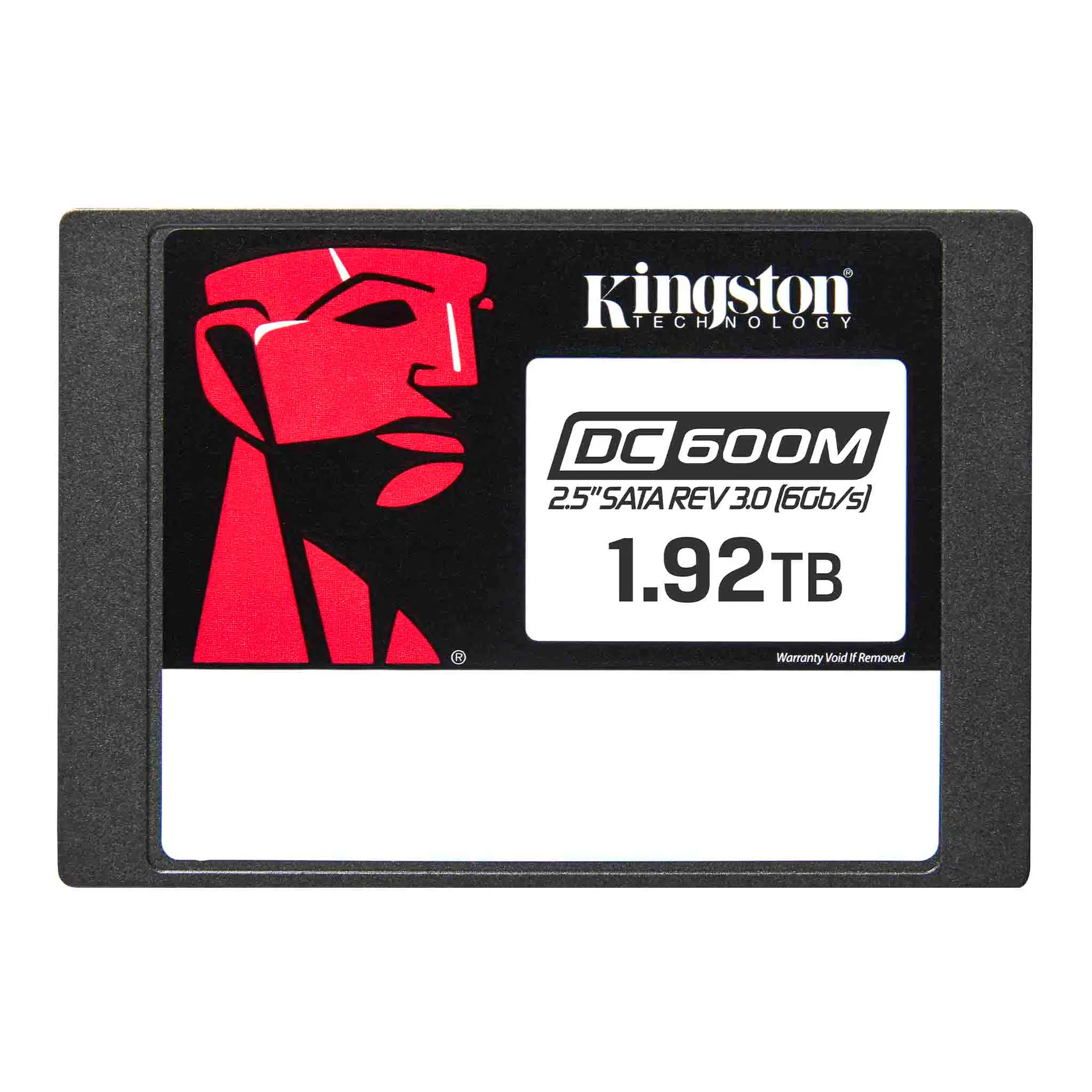 Kingston DC600M 1.92 TB 2.5-inch SATA enterprise SSD, front label view
